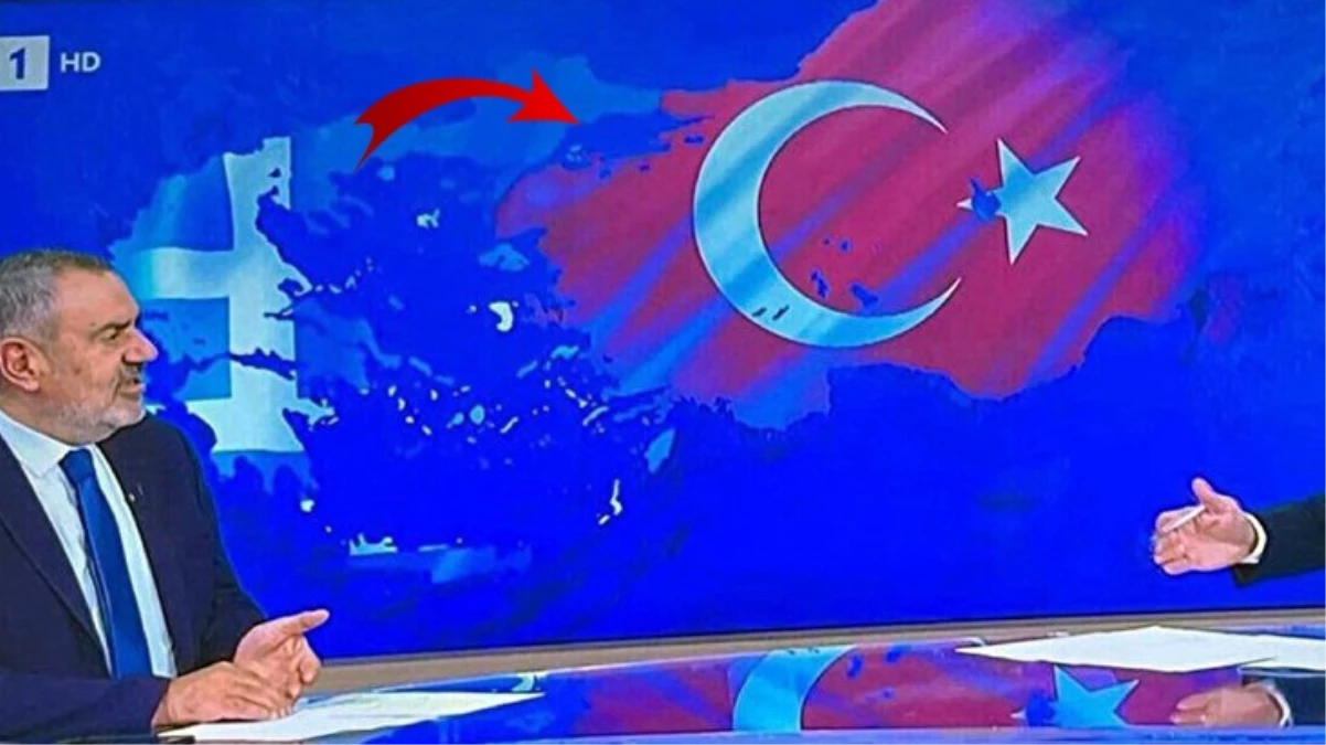 Yunanistan'dan skandal provokasyon! Türkiye'nin Trakya topraklarını Yunan bayrağıyla servis ettiler