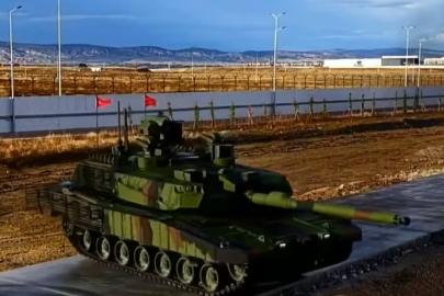 Çelik kale ALTAY Tankı'ndan gövde gösterisi