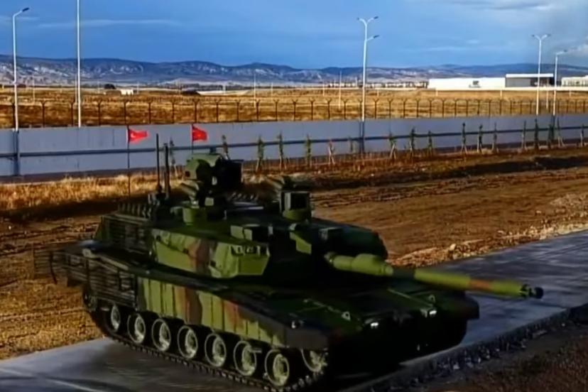 Çelik kale ALTAY Tankı'ndan gövde gösterisi