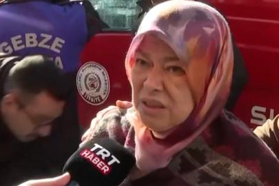 Gebze'de çöken binadan kurtulan kadın konuştu