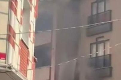 İstanbul Esenyurt'ta 4 katlı bir binada yangın