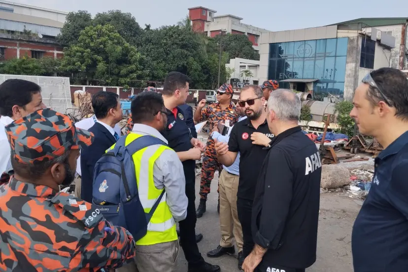 Kocaeli İtfaiyesi'ne Bangladeş’te kritik görev