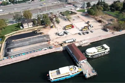 Kocaeli'de 1 Mart Vapur İskelesi Otoparkı yüzde 85 tamam
