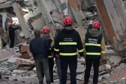 Kocaeli'de 5 katlı bina çöktü