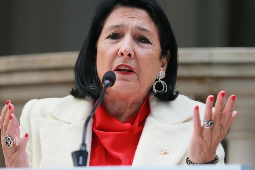 Tiflis'te protesto: Halkın talebi 'adil seçim' ve 'Avrupa'