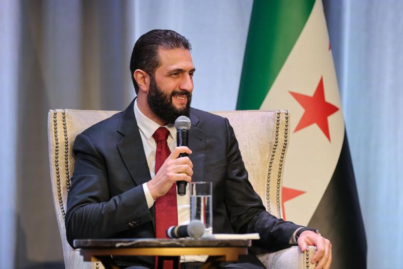 Ahmed Şara'nın ABD'deki konferansta katılımcıları güldüren 'keskin nişancı' esprisi