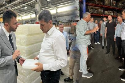 AK Parti Antalya il Başkanı Ali Çetin’den OSB’de firma ziyaretleri