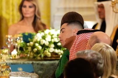 Cristiano Ronaldo, Trump ve Suudi Veliaht Prensi'nin ev sahipliğinde Beyaz Saray yemeğine katıldı