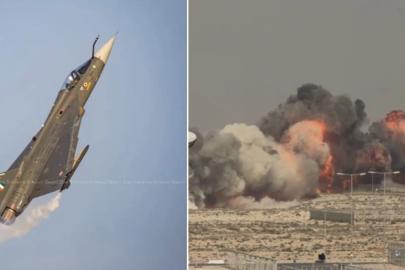 Dubai'de Hindistan'a ait savaş uçağı gösteri sırasında düştü