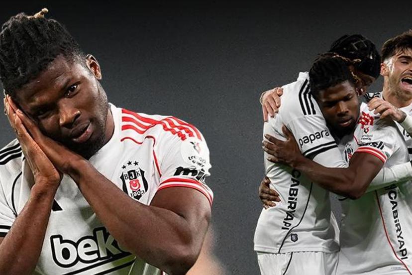 El Bilal Toure'den şık gol! Beşiktaş formasıyla 3. kez attı