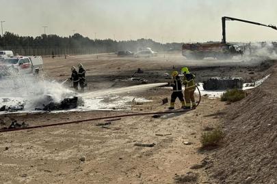 Hint savaş uçağı Dubai Airshow'da düştü, pilot hayatını kaybetti
