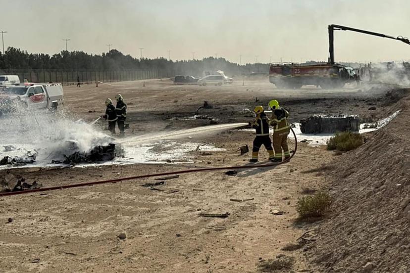 Hint savaş uçağı Dubai Airshow'da düştü, pilot hayatını kaybetti