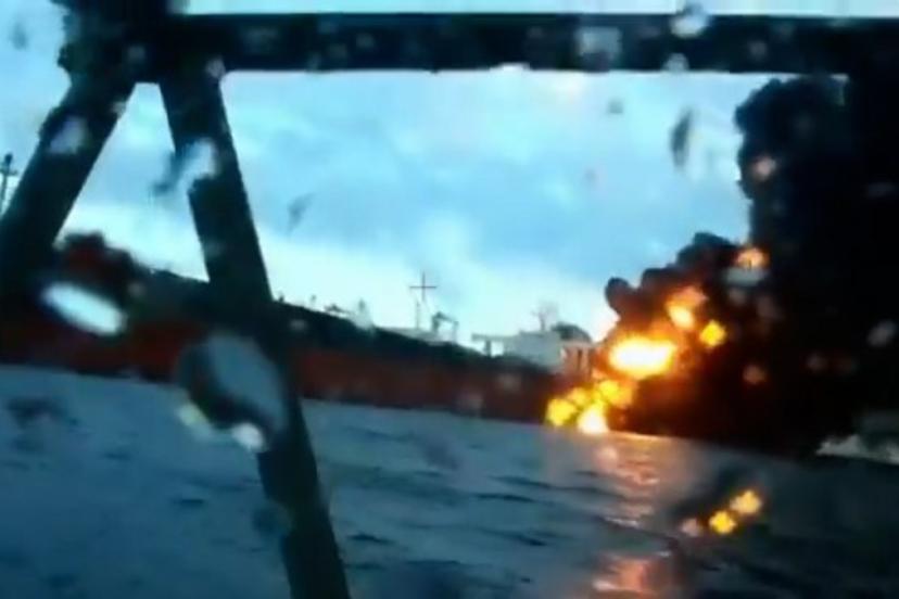 Karadeniz açıklarındaki iki tanker gemisine saldırı anları ortaya çıktı