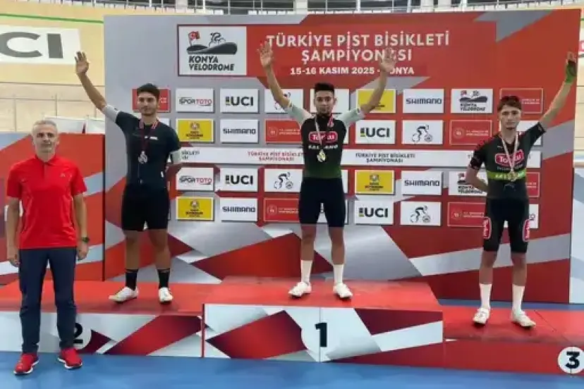 Konya Veledromu’nda Torku rüzgar! Madalyalar peş peşe