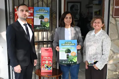Manisa’da 1 kilogram atık pil getirene zeytin fidanı hediye