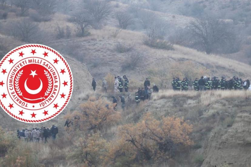 MSB: Düşen askeri kargo uçağının enkazında incelemelere başlandı