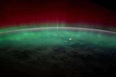 NASA astronotu uzaydan kuzey ışıklarını görüntüledi