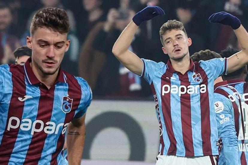 Trabzonspor'un yıldızı Ernest Muçi'den müthiş gol! Seriye bağladı