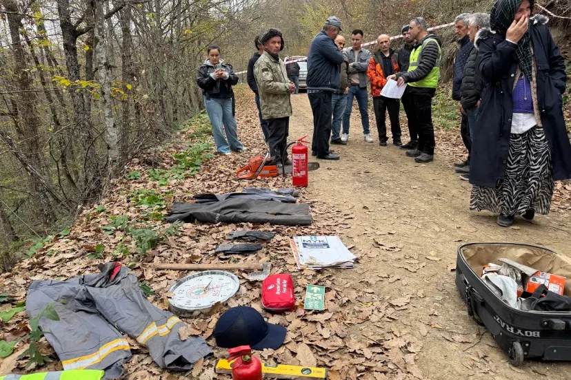 Yığılca'da orman üretim işçileri 'mesleki' ter döktü