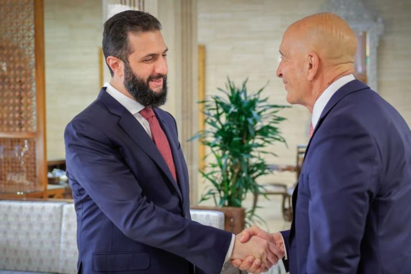 Ahmed Şara, ABD'nin Suriye Özel Temsilcisi Barrack'ı kabul etti