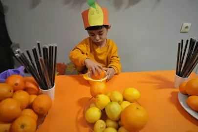 Ankara'da miniklerden renkli 'C Vitamini' etkinliği