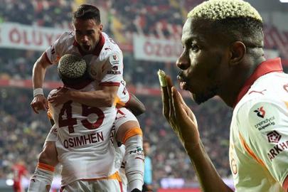Aslan Antalya deplasmanında 3 puanı 4 golle aldı... Antalyaspor - Galatasaray maç sonucu 1-4