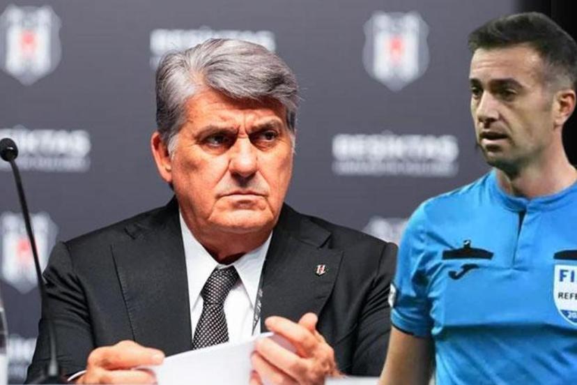 Beşiktaş'tan maç sonu hakem açıklaması: 'Rezil yönetimle maçın skoruna direkt etki etmiştir'