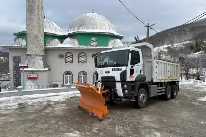 Bursa Nilüfer’de kar mesaisi