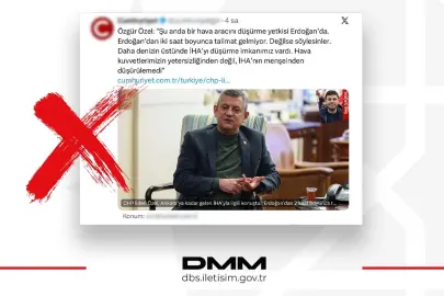 Dezenformasyon'dan İHA düşürme iddialarına yalanlama