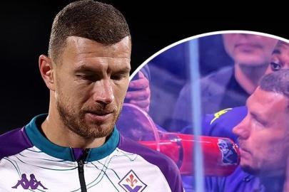 Edin Dzeko öfkeli taraftarları megafonla sakinleştirdi! Fiorentina yine kazanamadı, tribünler öfke saçtı