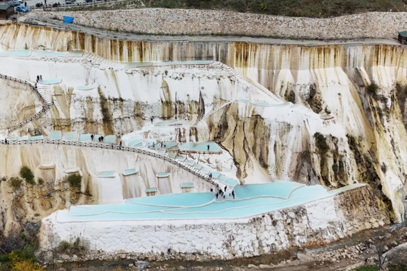 Giresun'da Göksu travertenleri ziyaretçi çekiyor