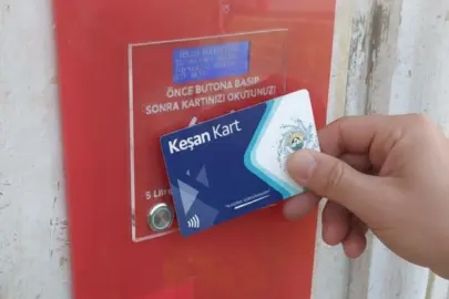 Keşan'da hayır çeşmelerinde kartlı dönem