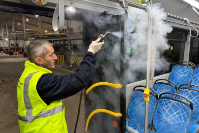 Sakarya'da toplu taşımada hijyen üst seviyede