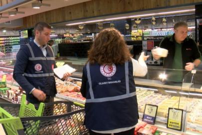 Ticaret Bakanlığı ekiplerinden marketlere fahiş fiyat denetimi