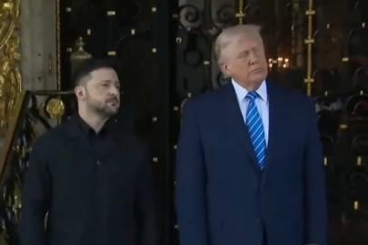 Trump ve Zelensky bir araya geldi