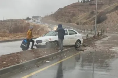 Adıyaman’da yağış kazaya neden oldu