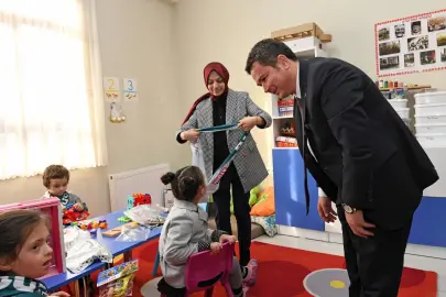 Bursa protokolü özel çocukların karne gününde buluştu