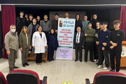 Bursa'da liseliler atık pillerle umut oluyor