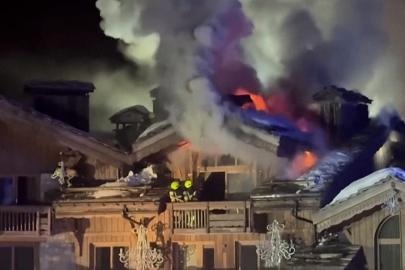 Courchevel'deki Grandes Alpes Oteli'nde büyük yangın: Yüzlerce kişi tahliye edildi
