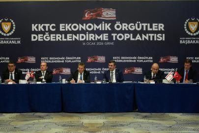 Cumhurbaşkanı Yardımcısı Yılmaz KKTC Ekonomik Örgütler Toplantısı’na katıldı