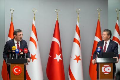 Cumhurbaşkanı Yardımcısı Yılmaz KKTC’de temaslarda bulundu