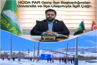 HÜDA PAR Genç İlçe Başkanlığından üniversite ve ilçe ulaşımıyla ilgili çağrı