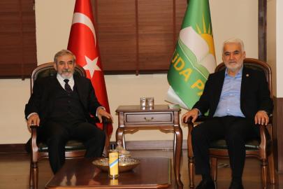 HÜDA PAR Genel Başkanı Yapıcıoğlu, Yekgirtu Genel Sekreteri Bahaddin ile görüştü