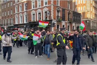 İngiltere'de terör örgütü PKK/YPG destekçileri kadınlara saldırdı