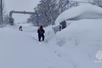 Kamçatka’da son 30 yılın en ağır kışı: Kar kalınlığı 1,5 metreyi aştı