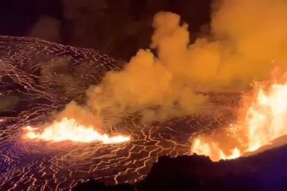 Kilauea Yanardağı yeniden faaliyete geçti