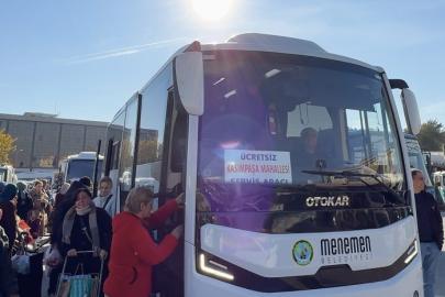 Menemen’de ulaşımın yıldızı ücretsiz ring servisle