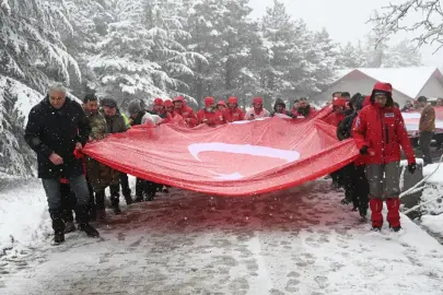 Metristepe’de kar altında tarihe yürüyüş