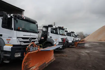 Sakarya Büyükşehir karla mücadele için göreve hazır