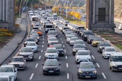Trafikteki toplam taşıt sayısı 33,6 milyonu aştı